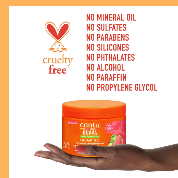 Cantu Guava Style And Strengthen Cream Gel 340g - Afro Hair Boutique