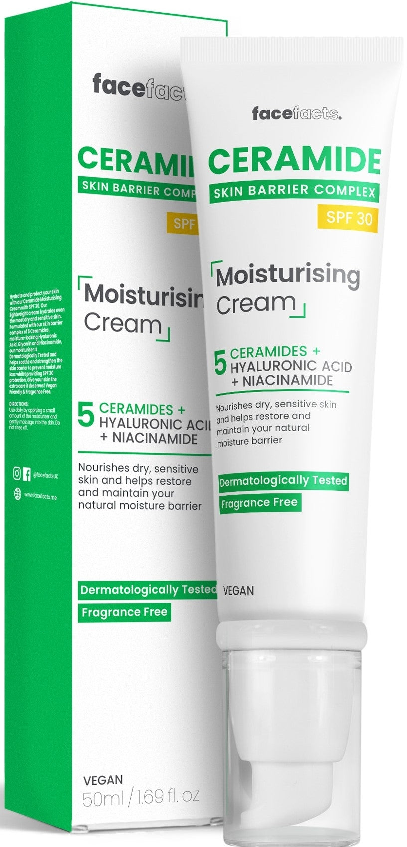 Face Facts 5 Ceramide SPF30 Face Moisturising Cream 50ml