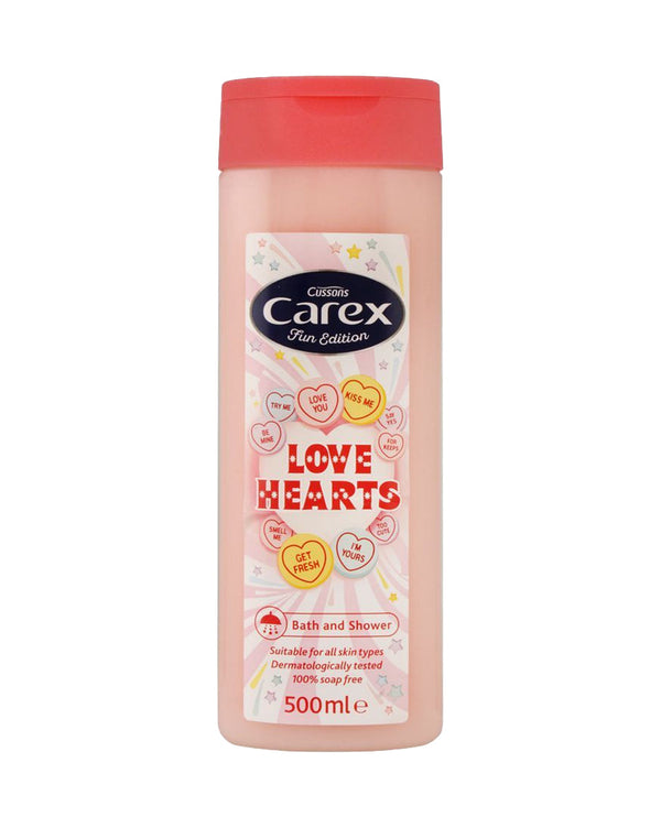 Carex Fun Edition Love Hearts Shower Gel 500ml - Afro Hair Boutique