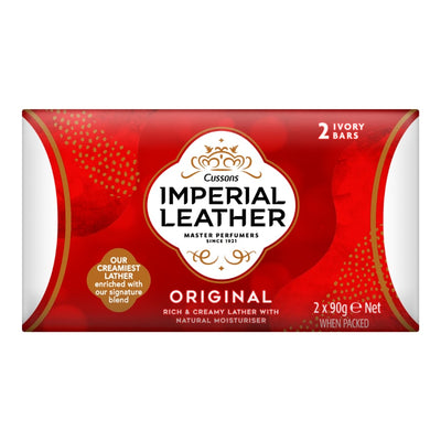 Cussons Imperial Leather Original Rich Creamy Lather Soap 90g x2