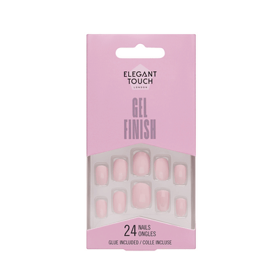 Elegant Touch Perfect Pink Nail Gel Finish 24 Nails