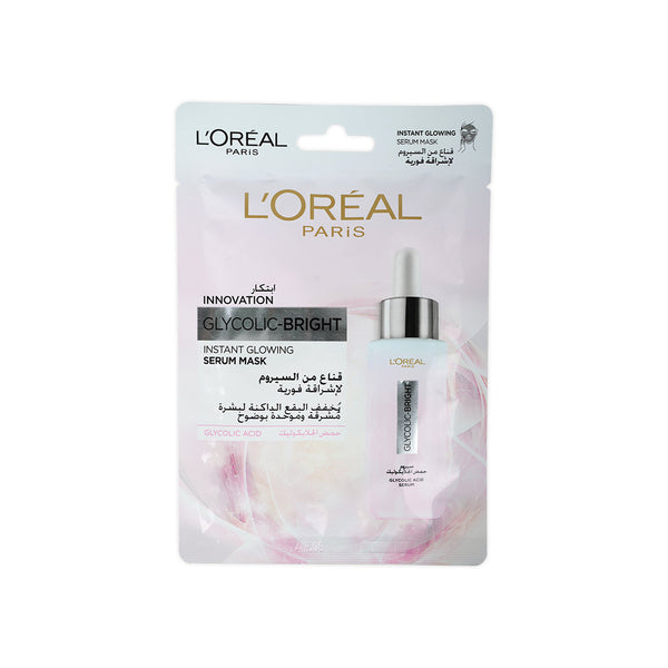 Loreal Innovation Glycolic Bright Instant Glowing Serum Mask 22g