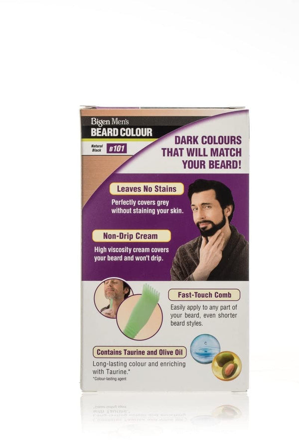 Bigen Mens Beard Colour Natural Black B101 - Afro Hair Boutique