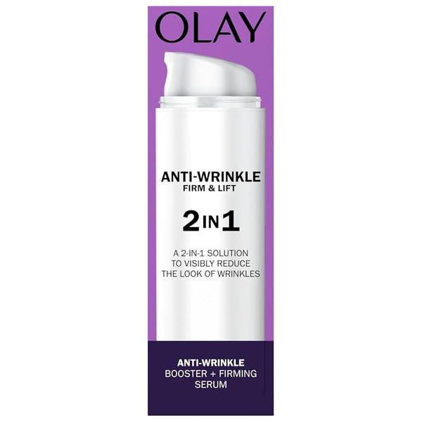 Olay Anti Wrinkle Firm And Lift 2In1 Booster Firming Serum 50ml - Afro Hair Boutique