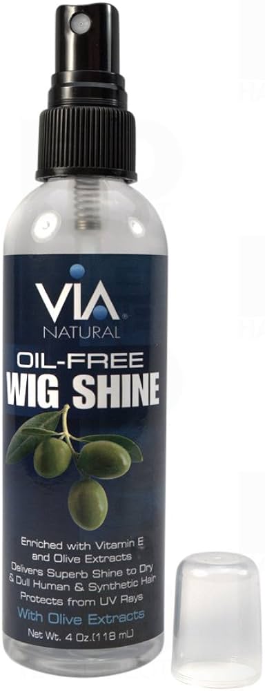 Via Natural Oil Free Wig Shine 60ml / 118ml / 237ml - Afro Hair Boutique
