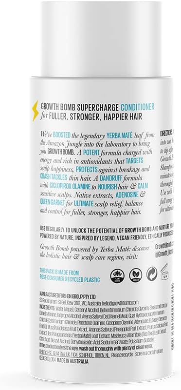 Growth Bomb Dandruff Formula Supercharge Conditioner 300ml