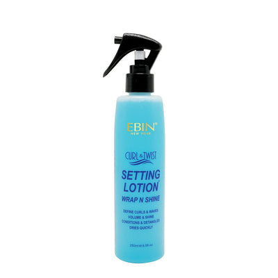 EBIN Curl And Twist Wrap N Shine Setting Lotion 250ml