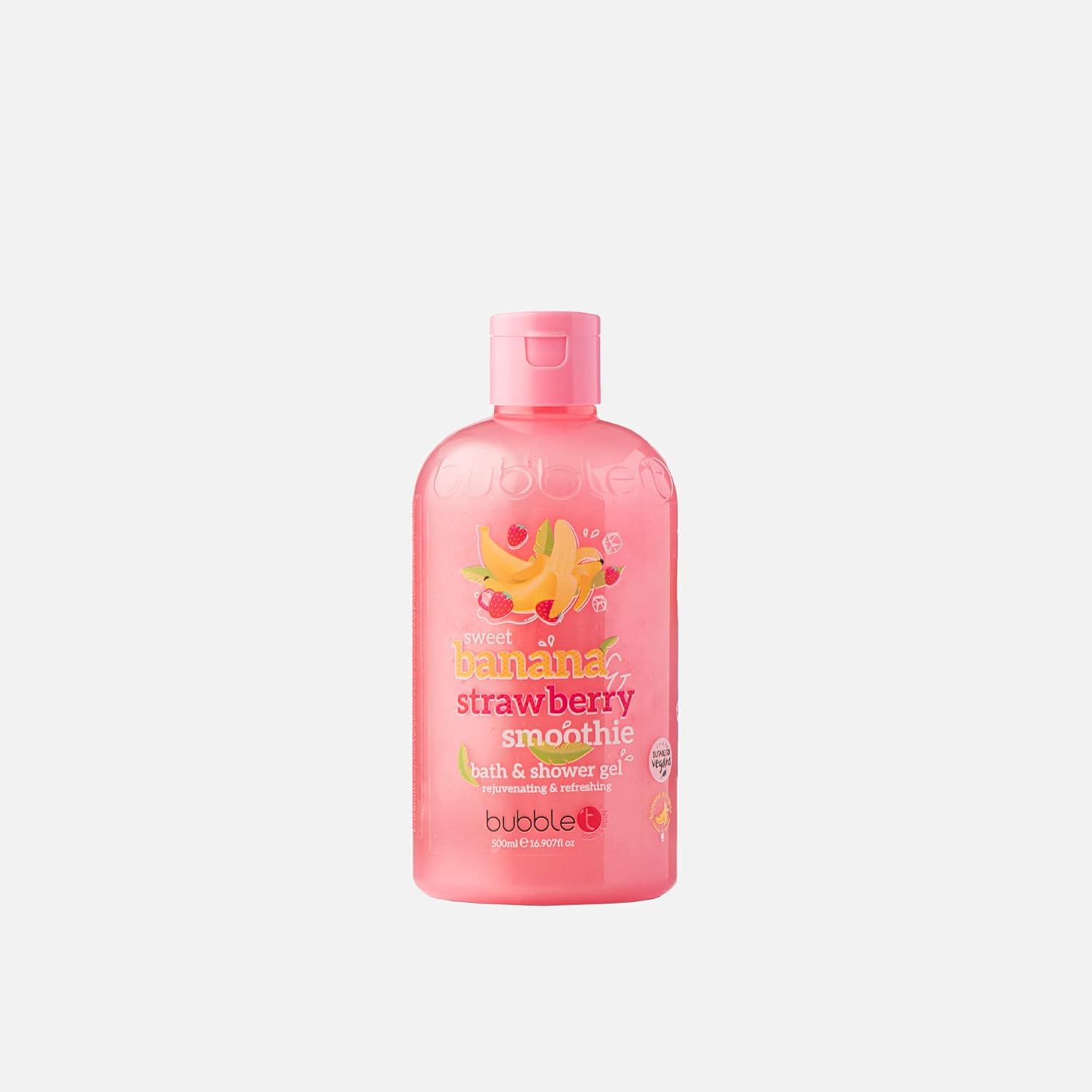 Bubble T Sweet Banana Strawberry Smoothie Bath And Shower Gel 500ml