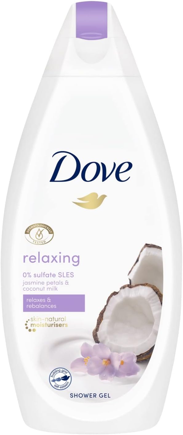 Dove Relaxing Jasmine Petals And Coconut Milk Body Wash 500ml