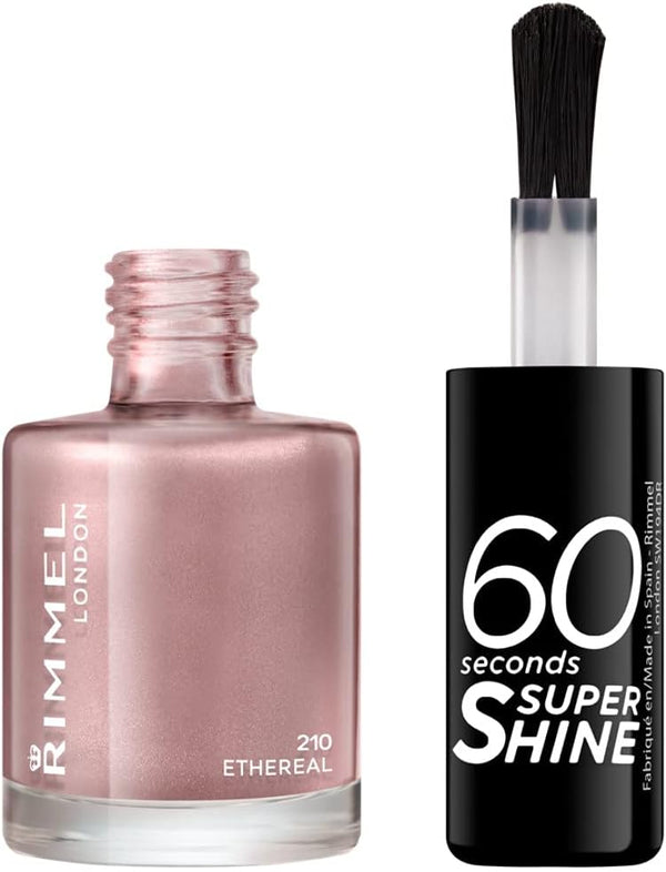 Rimmel 60 Seconds Super Shine Nail Polish 210 Ethereal 8ml - Afro Hair Boutique