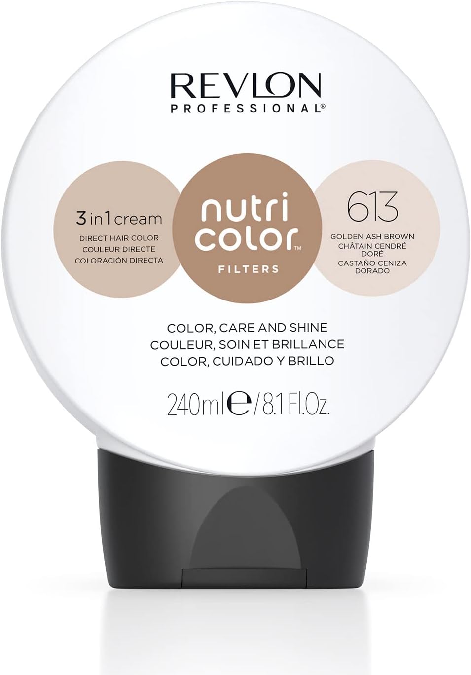 Revlon Nutri Color Filters 3 In 1 Colour Cream 613 Golden Ash Brown 240ml