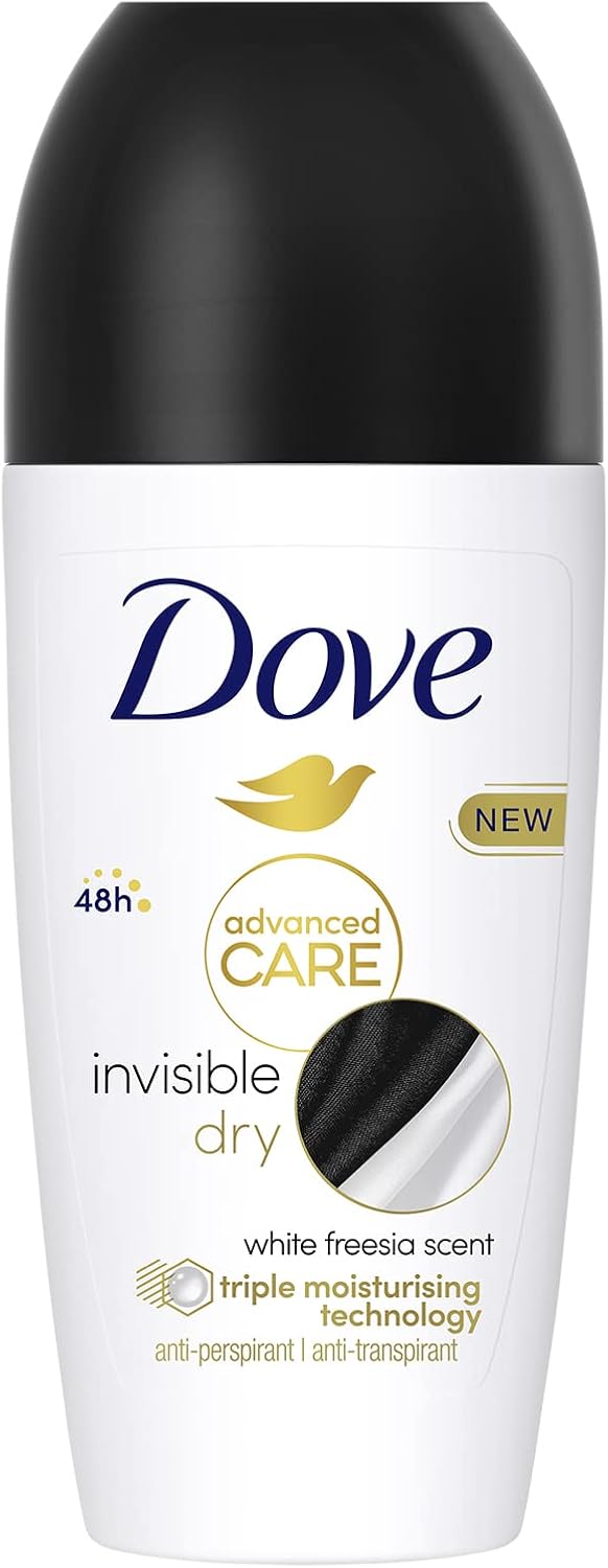 Dove Advanced Care Deodorant Roll On Invisible Dry 50ml - Afro Hair Boutique