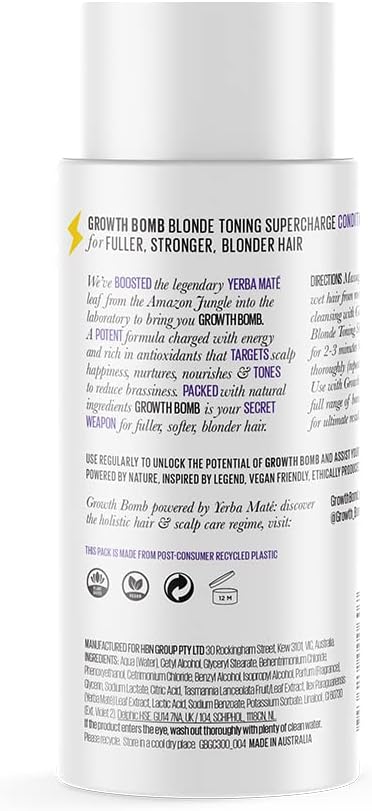Growth Bomb Blonde Toning Supercharge Conditioner 300ml