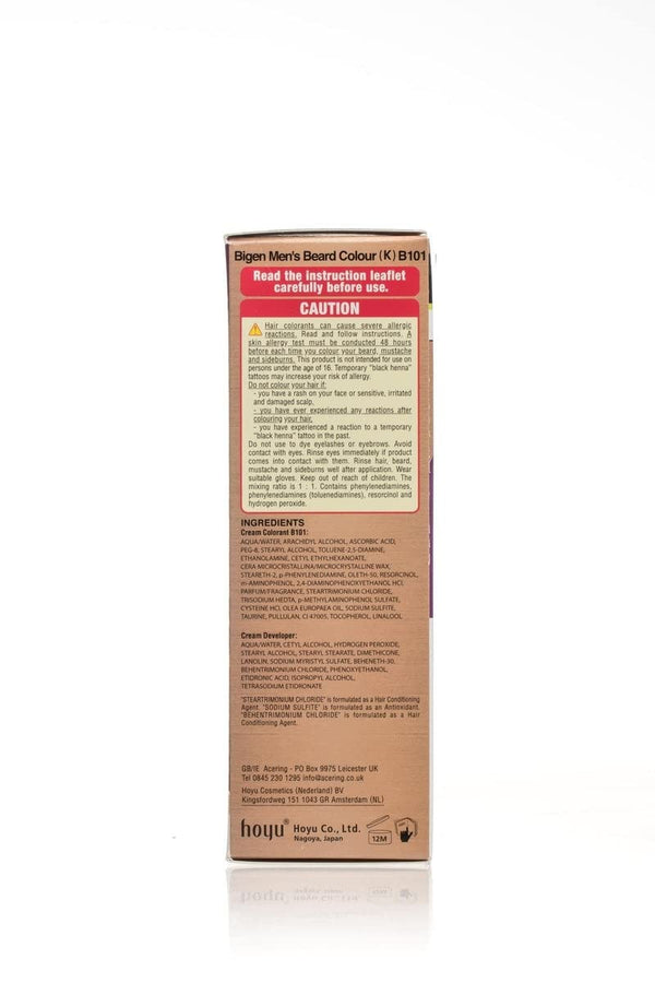 Bigen Mens Beard Colour Natural Black B101 - Afro Hair Boutique