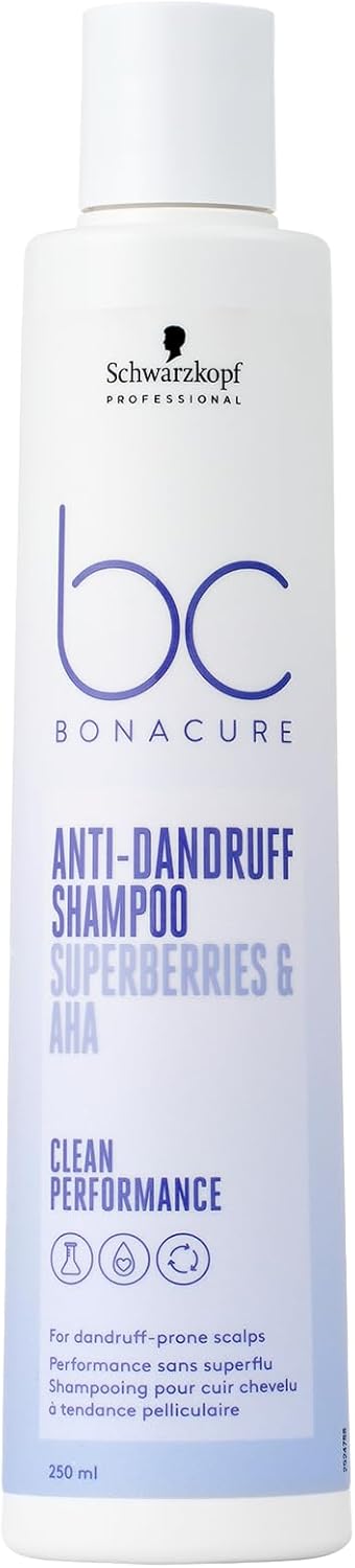 Schwarzkopf Bonacure Superberries And AHA Anti Dandruff Shampoo 250ml