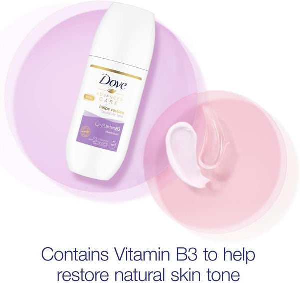 Dove Advance Care Vitamin B3 Clean Touch Deodorant Roll On 100ml - Afro Hair Boutique
