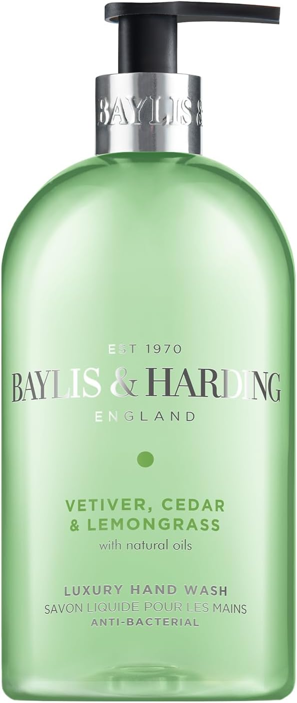 Baylis And Harding Vetiver Cedar And Lemongrass Luxury Hand Wash 500ml