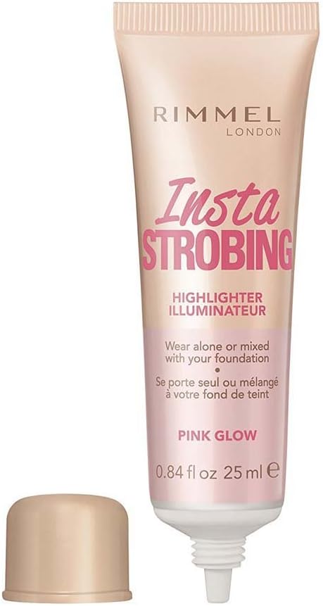 Rimmel Insta Strobing Highlighter Illuminateur Pink Glow 25ml - Afro Hair Boutique