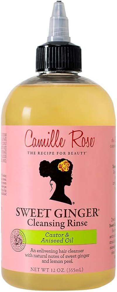 Camille Rose Naturals Sweet Ginger Cleansing Rinse W Castor & Aniseed Oil 355ml - Afro Hair Boutique
