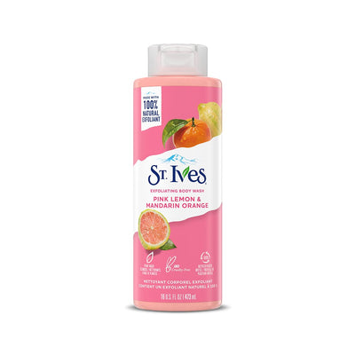 St Ives Pink Lemon And Mandarin Orange Exfoliating Body Wash 450ml
