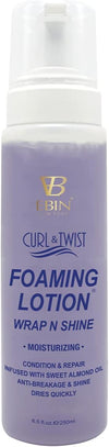 EBIN New York Curl And Twist Foaming Lotion Wrap And Shine Moisturizing 250ml