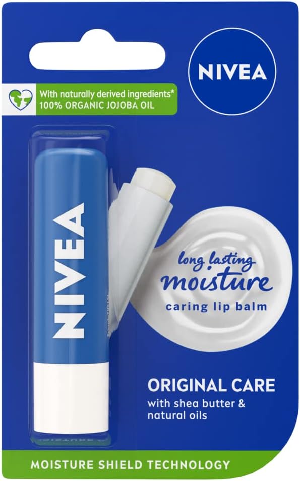 Nivea Original 24H Plus Moisture Care Lip Balm 4.8g