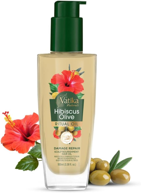Dabur Vatika Naturals Hibiscus Olive Ritual Oil 100ml