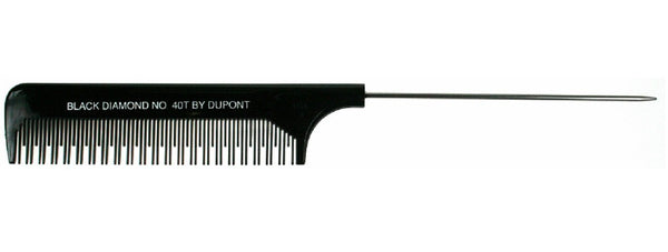 Black Diamond Pin Tail Comb No 40T Black