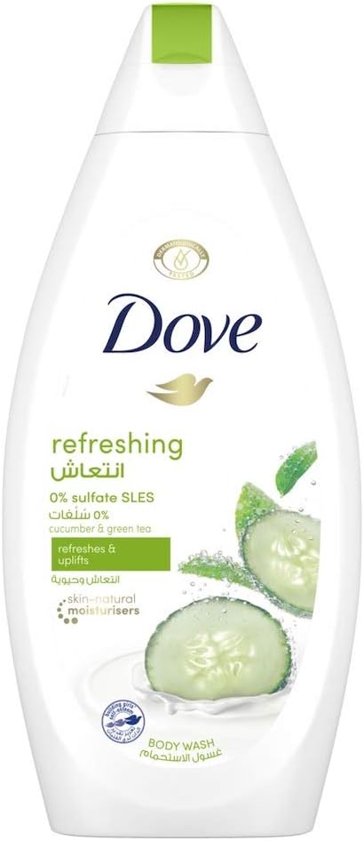 Dove Go Fresh Cucumber And Green Tea Scented Nourishing Body Wash 450ml - Afro Hair Boutique