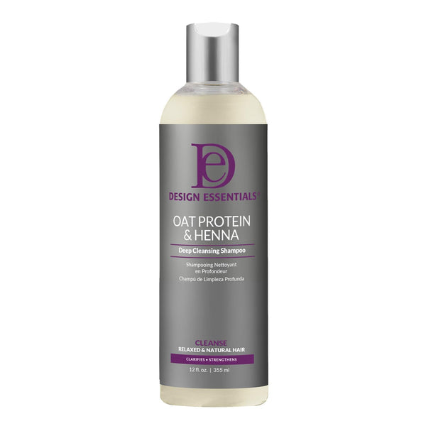 Design Essentials Oat Protein And Henna Deep Cleansing Shampoo 355ml - Afro Hair Boutique