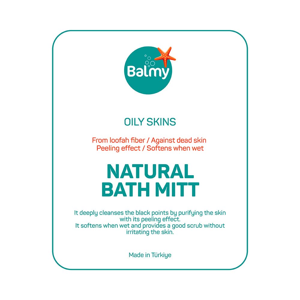 Balmy Naturel Natural Bath Scrubber Oily Skins