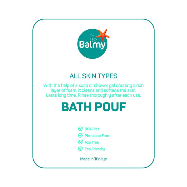 Balmy Naturel Balmy Easy Foaming Bath Pouf Large - Afro Hair Boutique
