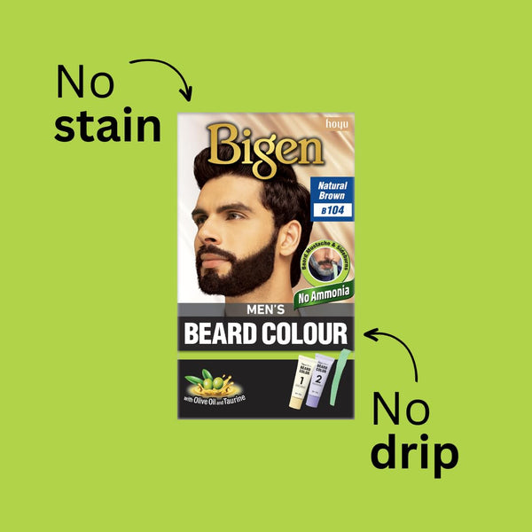 Bigen Mens Beard Colour Natural Brown B104 - Afro Hair Boutique