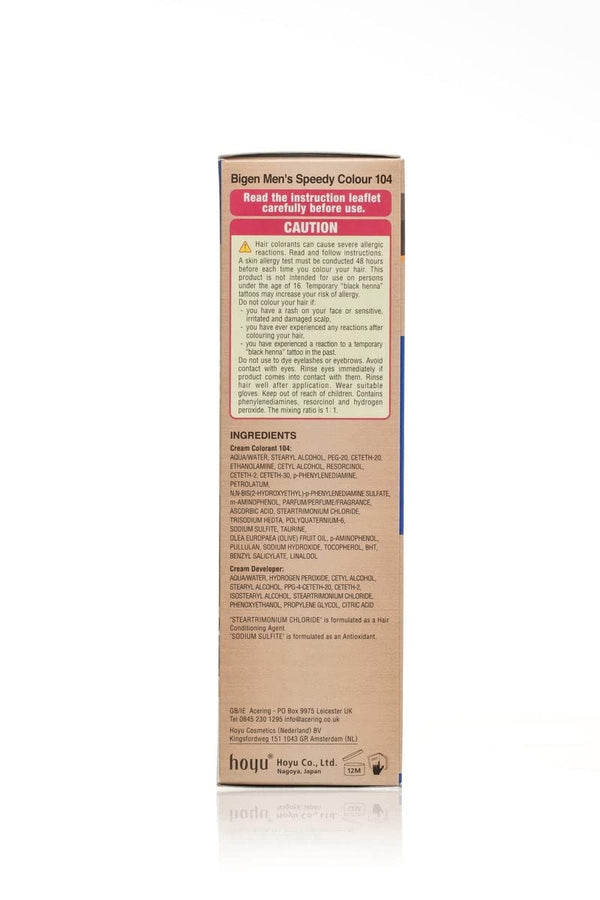 Bigen Mens Speedy Hair Colour Easy & Smooth Application Natural Brown 104 - Afro Hair Boutique