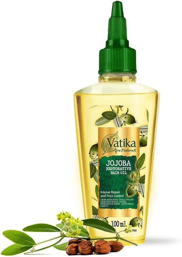 Dabur Vatika Afro Naturals Jojoba Restorative Hair Oil 100ml - Afro Hair Boutique