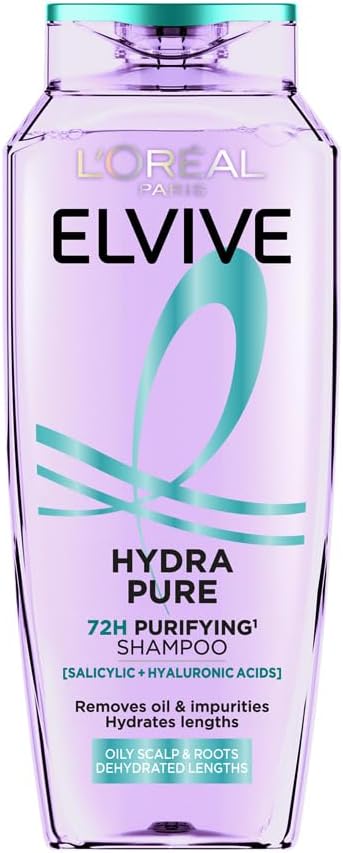 Loreal Elvive Hydra Pure 72H Purifying Shampoo 250ml - 400ml / 700ml - Afro Hair Boutique