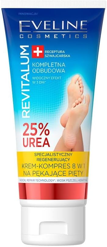 Eveline Revitalum 25 Percent Urea Complex Cracked Heels Cream 75ml - Afro Hair Boutique