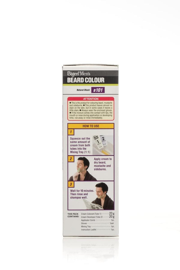 Bigen Mens Beard Colour Natural Black B101 - Afro Hair Boutique