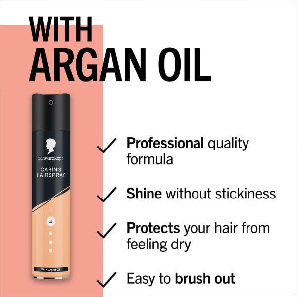Schwarzkopf Style And Repair With Argan Oil Caring Hairspray 4 250ml