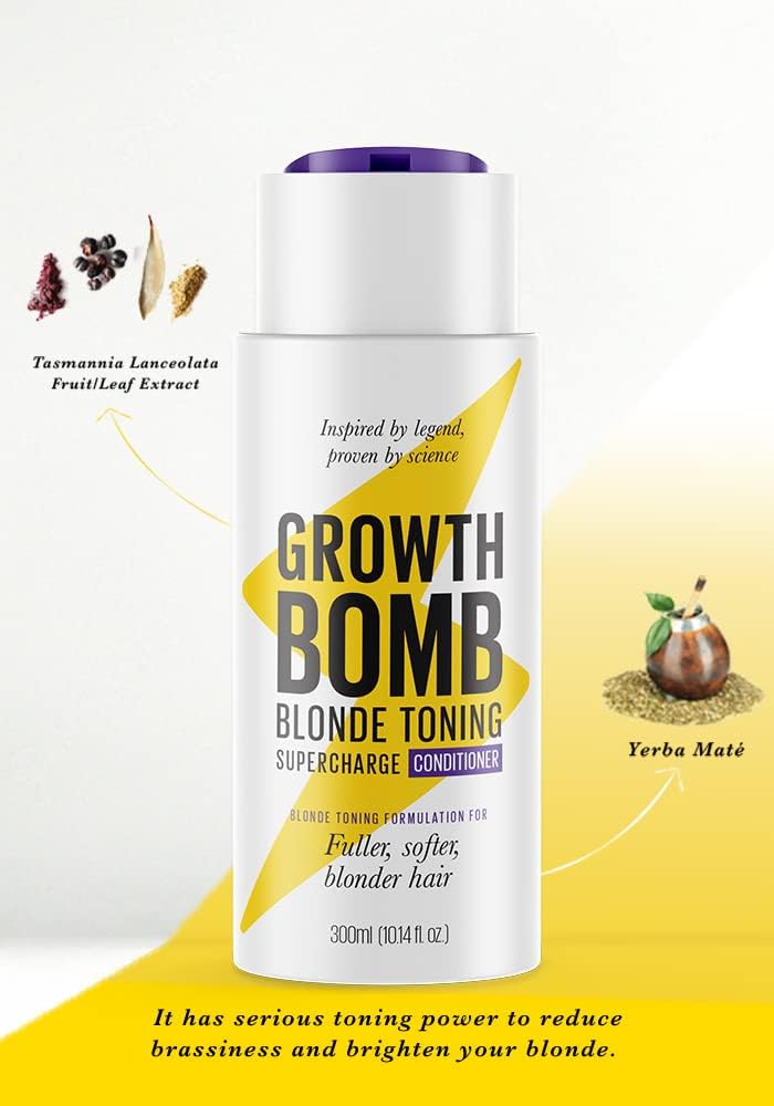 Growth Bomb Blonde Toning Supercharge Conditioner 300ml