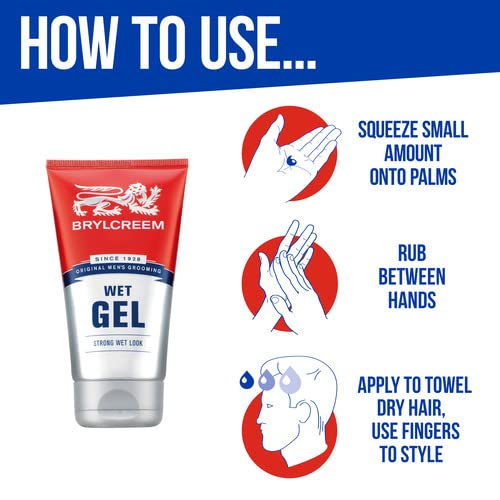Brylcreem Original Men's Grooming Wet Look Gel 150ml - Afro Hair Boutique