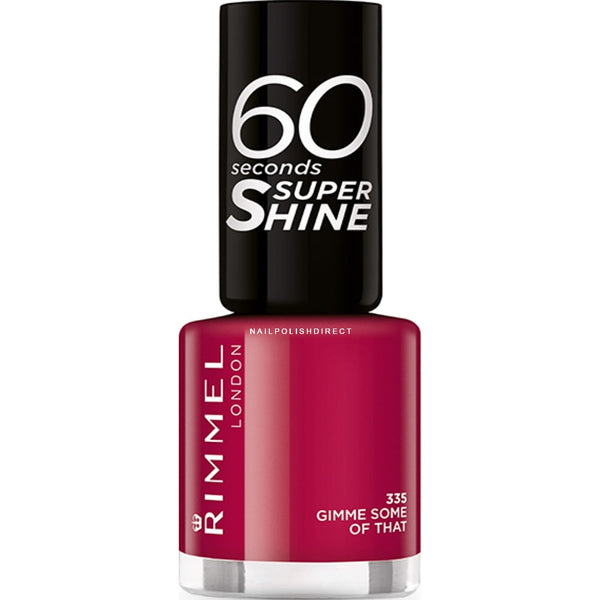 Rimmel 60 Seconds Super Shine Nail Polish 335 Gimme Some Of That 8ml - Afro Hair Boutique