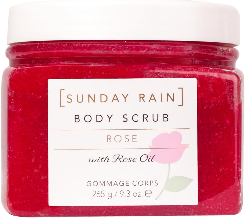 Sunday Rain Rose Body Scrub 265g