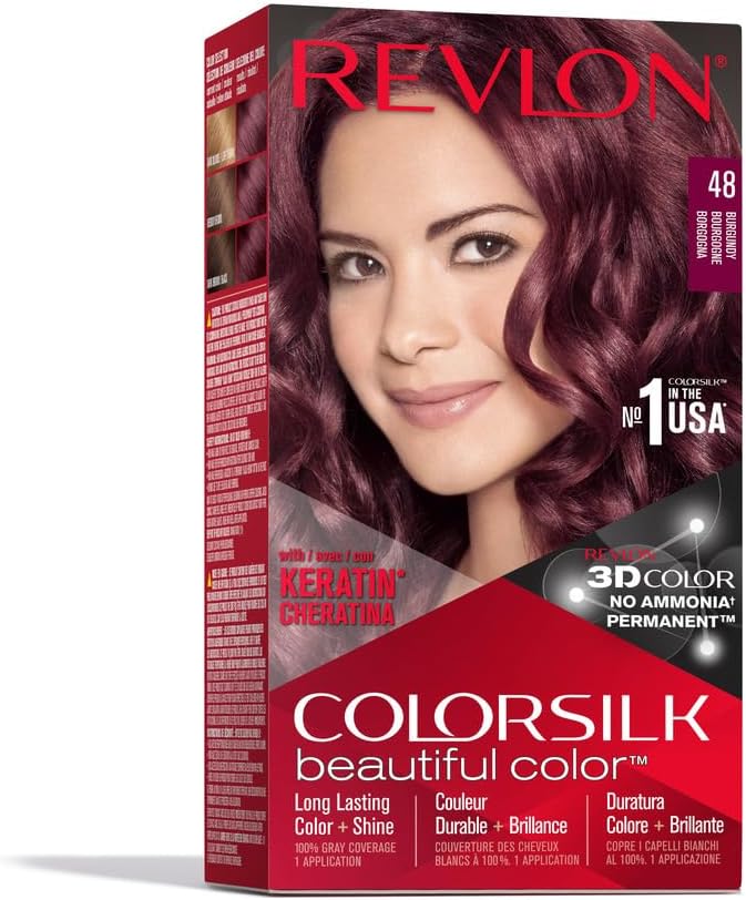 Revlon Colorsilk Beautiful Color Permanent Hair Color 48 Burgundy