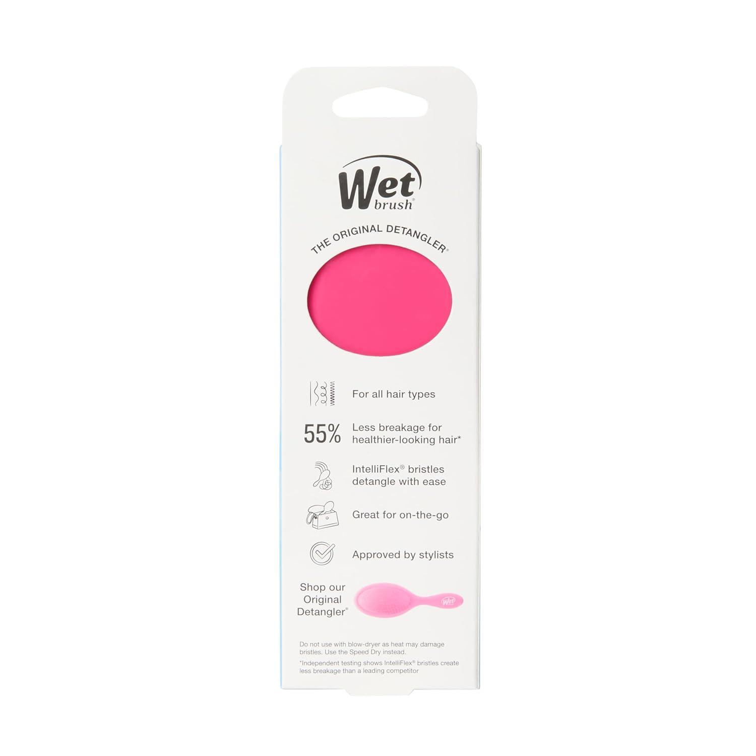 Wet Brush Mini Detangler Brush Pink