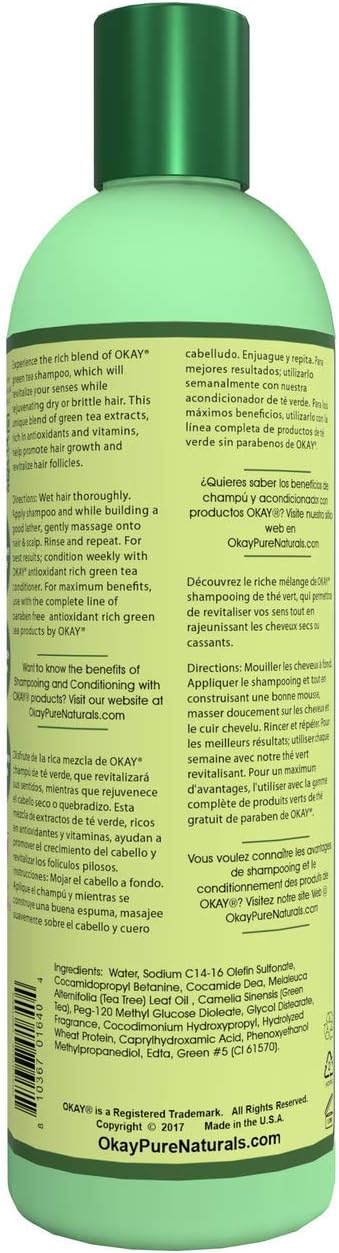 OKAY Nourishing Antioxidant Rich Green Tea Shampoo 355ml