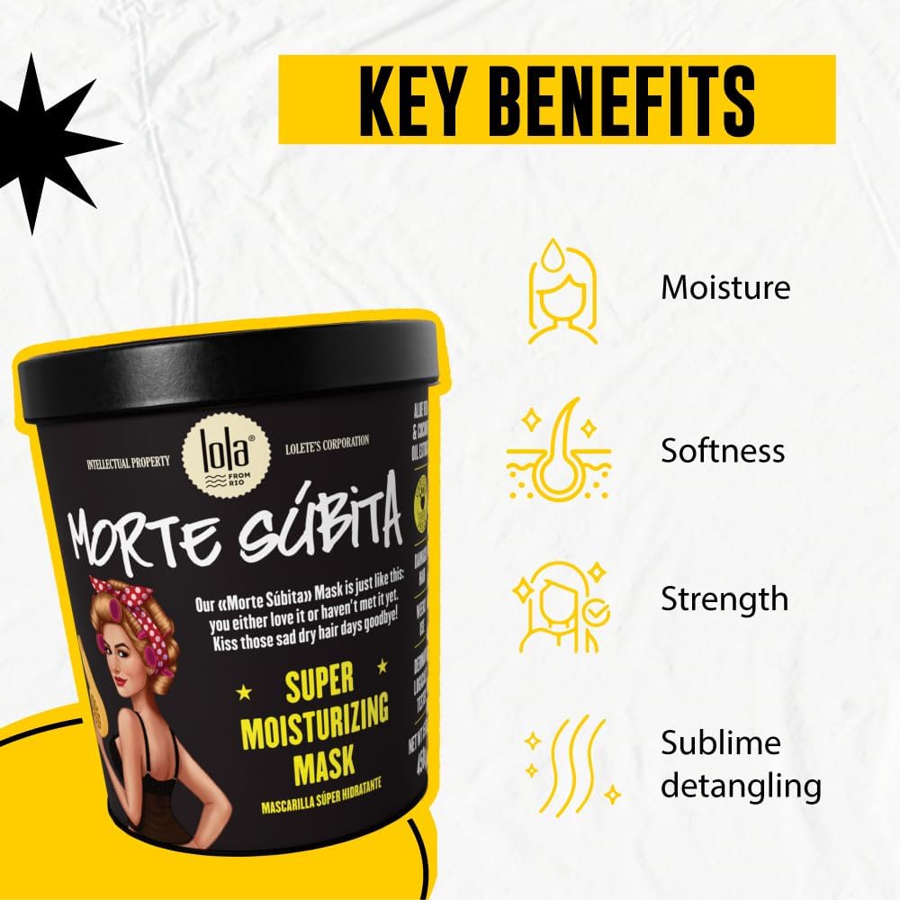Lola Cosmetics Morte Subita Sudden Death Intense Moisturizing Hair Mask 450g
