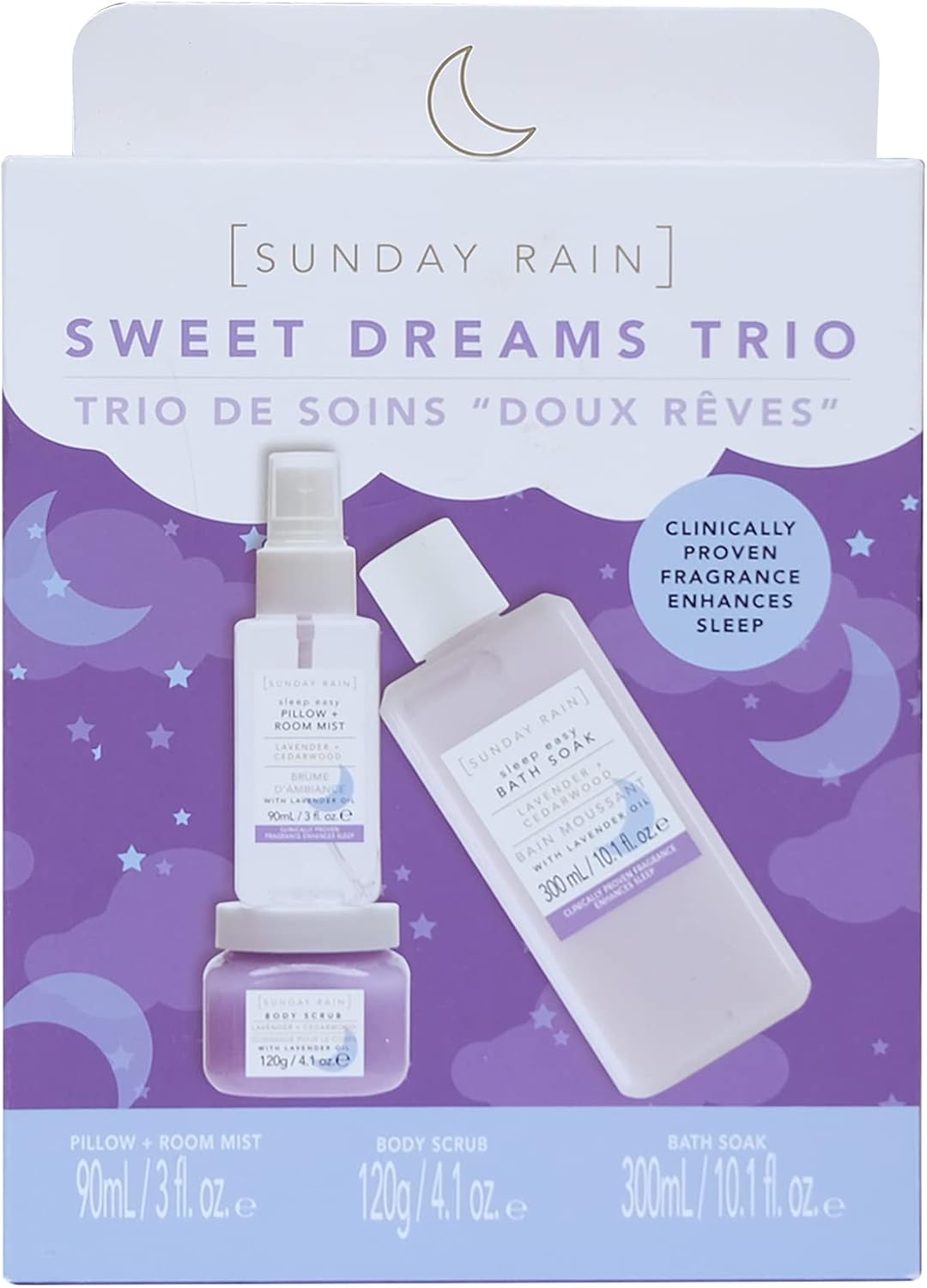 Sunday Rain Lavender And Cedarwood Sweet Dreams Bath Collection