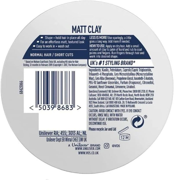 VO5 Extreme Style Matt Clay 75ml - Afro Hair Boutique