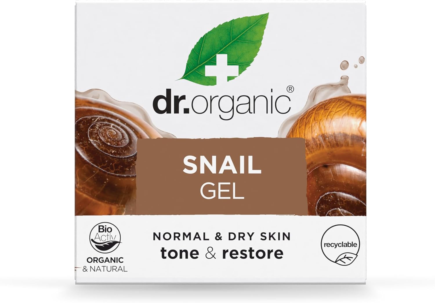 Dr Organic Tone And Restore Snail Gel 50ml